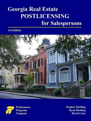 cover image of Georgia Real Estate Postlicensing for Salespersons